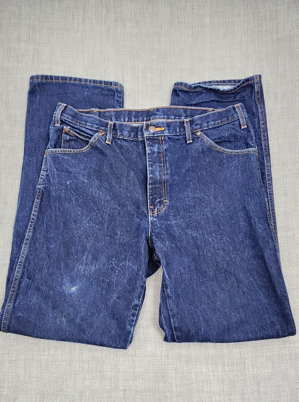 Dickies Straight Dark Wash 100% Cotton Denim Jeans. 36 × 34 - Picture 2 of 12
